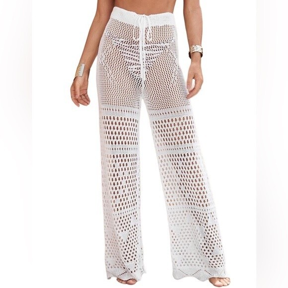 SHEIN Hollow Out Cover Up Pants - Picture 1 of 7